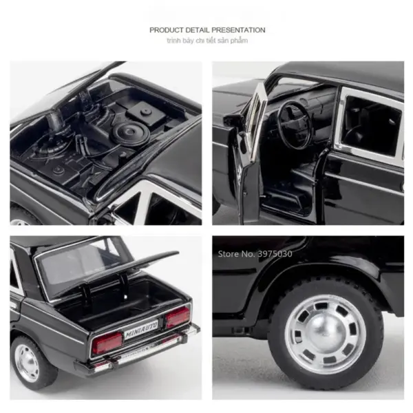 1/24 LADA 2106 Alloy Diecast Car Model - Image 5
