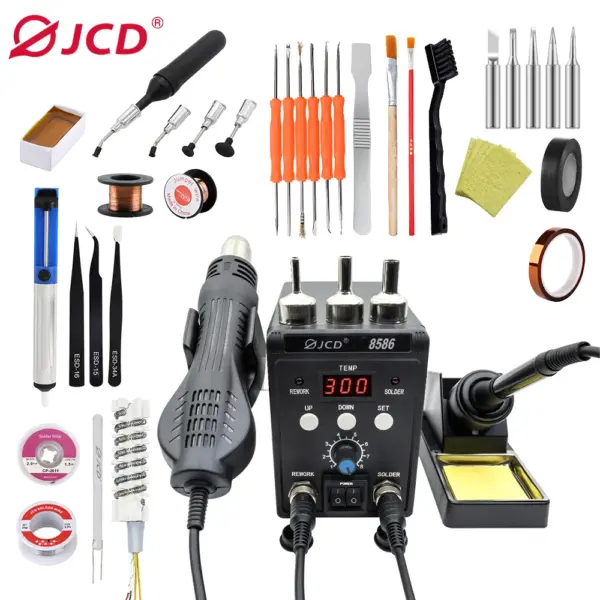 JCD 2-in-1 Digital Soldering Station 8586 - Image 9