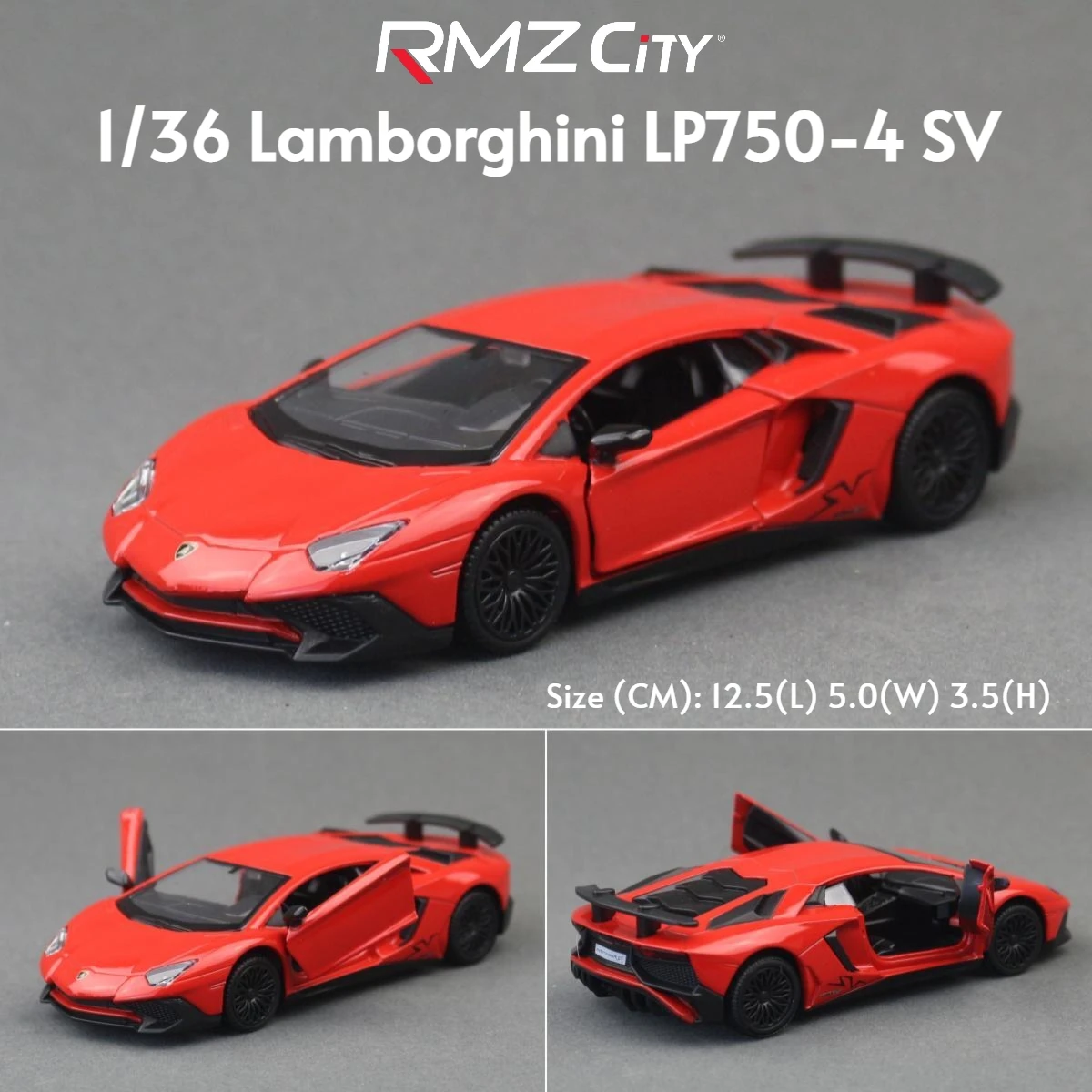 1/36 Lamborghini Super Sport Diecast Model Toy 8 1/36 Lamborghini Super Sport Diecast Model Toy - Image 8