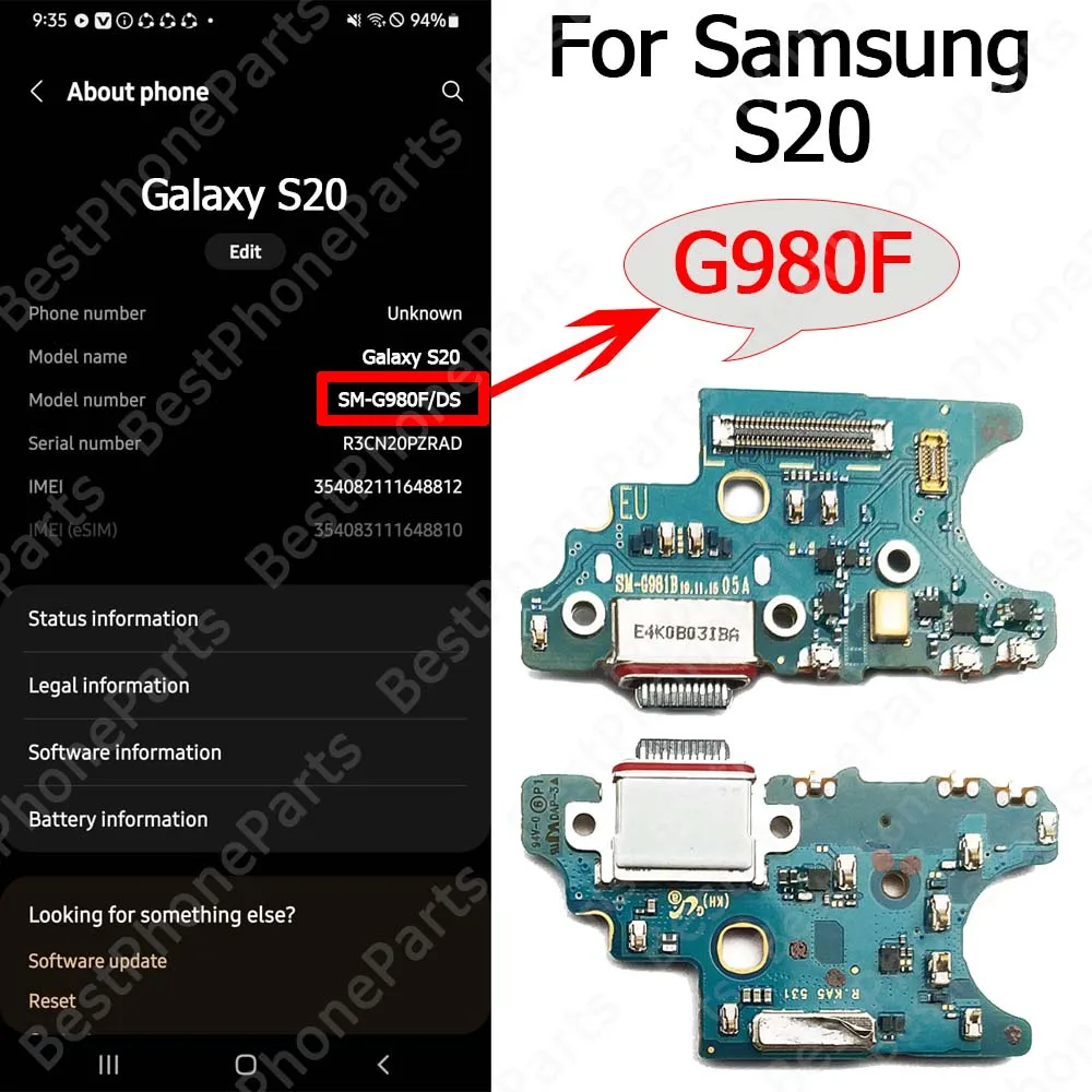 Samsung Galaxy S20 Ultra S20 Plus S20+ Charging Port Repair Socket 7 Samsung Galaxy S20 Ultra S20 Plus S20+ Charging Port Repair Socket - Image 7