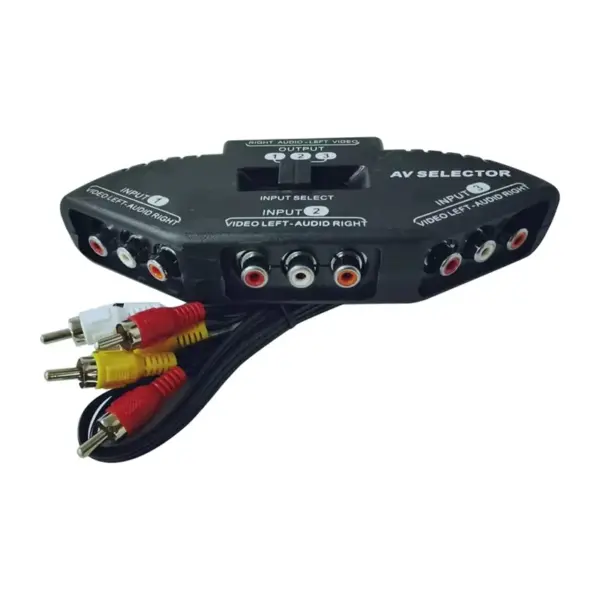3-Way HDMI AV Switch Selector Box with Cable - Image 7
