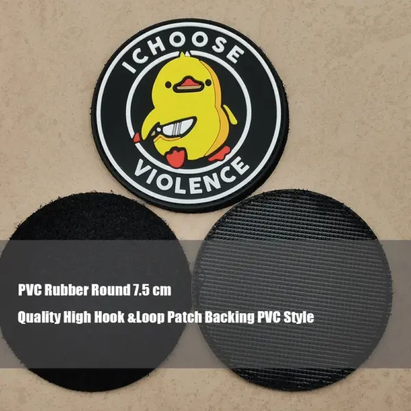 I CHOOSE VIOLENCE Duck Tactical PVC Patch for Clothes - Image 5