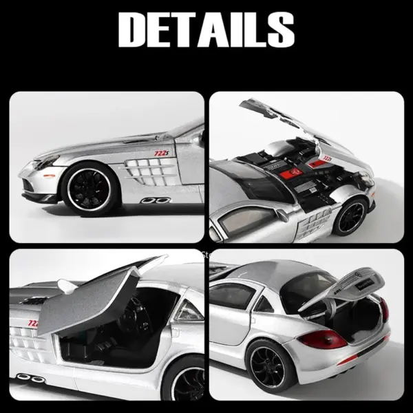 1:32 SLR 772S SLS Alloy Diecast Car Model - Image 4