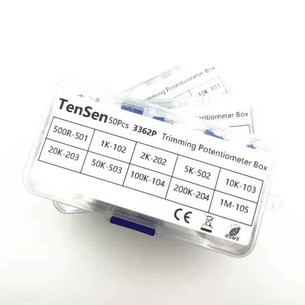 50pcs 3362P Multiturn Trimmer Potentiometer Kit - Image 4