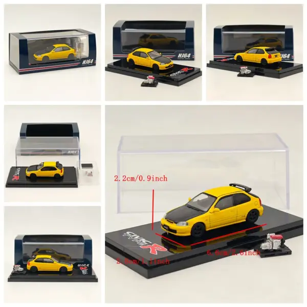 1/64 CIVIC TYPE R EK9 Custom Diecast Model - Image 8