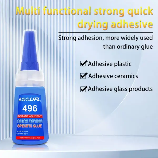 LOOLIFIL 496 Super Glue for Wood Metal Glass - Image 5