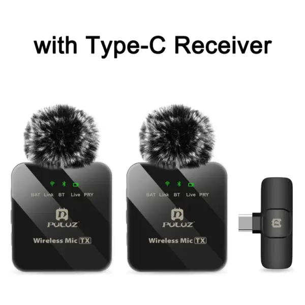 PULUZ Wireless Lavalier Microphone for iPhone/iPad/Type-C - Image 7