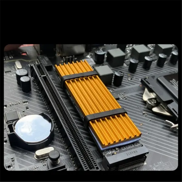 Aluminum M.2 NVMe SSD Heatsink 70x22x6mm - Image 2