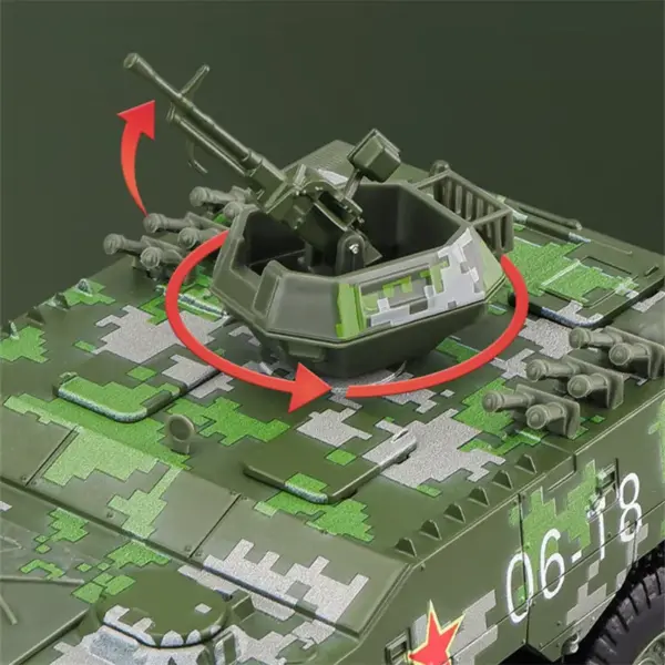 1:24 Alloy Armored Police Truck Model - Image 4