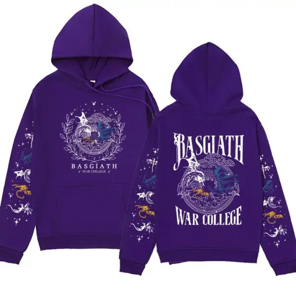 Printed Oversized Hoodie with Dragon Rider Design - Image 8