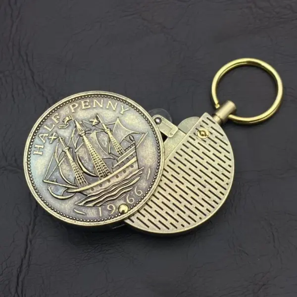ZORRO Retro Coin Keychain Kerosene Lighter Collection - Image 6