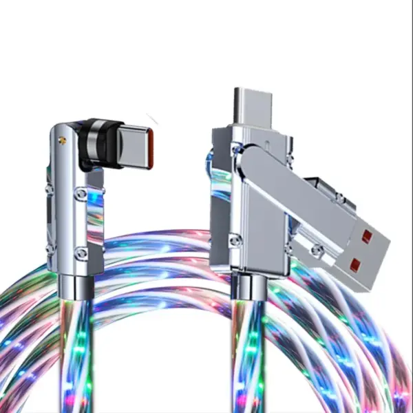 2 in 1 USB-C Charging & Data Cable with LED Light - Image 3