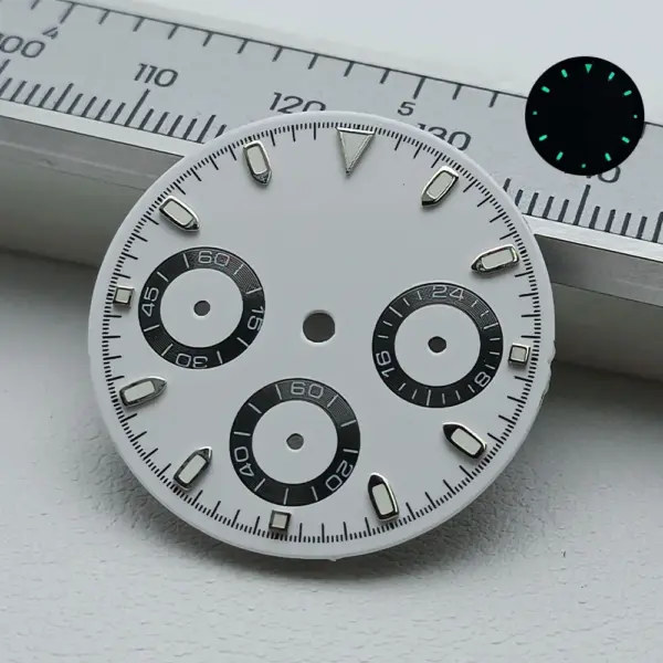 Green Luminous VK63 Watch Dial 29mm for Men - Image 6
