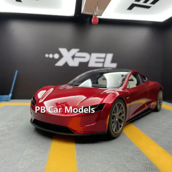 1:18 Scale Diecast Red Sport Car Model - Image 2