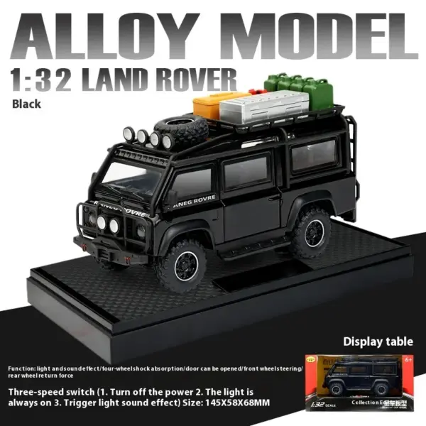 1:32 Land Rover Defender Van Diecast Model - Image 8