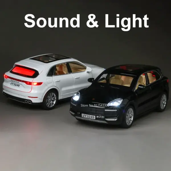 1:32 Scale Cayenne Turbo & 911 GT3 Car Models - Image 5