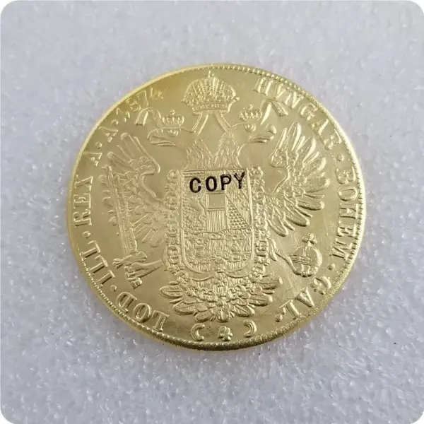 Austria 4 Ducat Gold Replica Coins 1873-1915 - Image 7