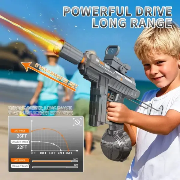 UZI Electric Water Gun with Lights - Image 4