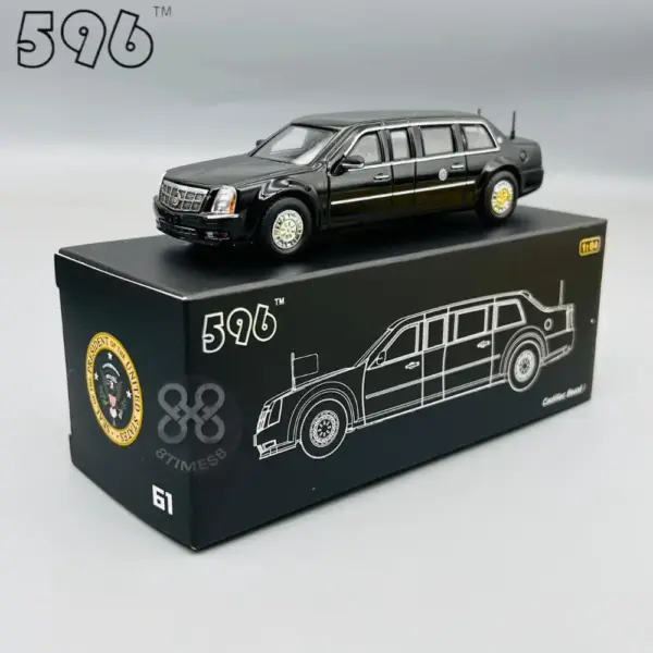 596 1/64 Presidential Limo Alloy Model Car - Image 6