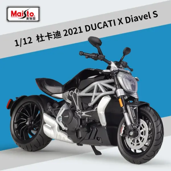 Maisto 1:12 Ducati X Diavel S Motorcycle Model - Image 6