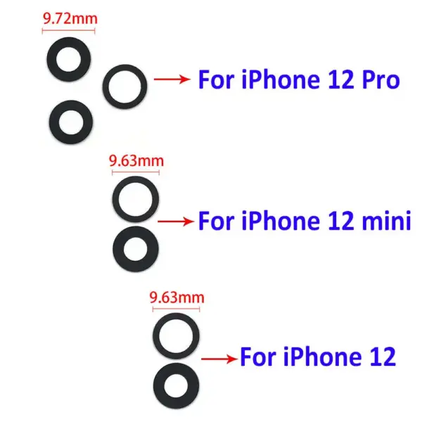 10 Pack iPhone Rear Camera Lens Replacement - Image 4
