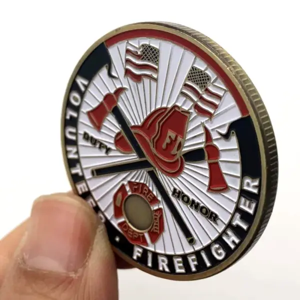 American Firefighters Bronze Commemorative Coins - Image 4