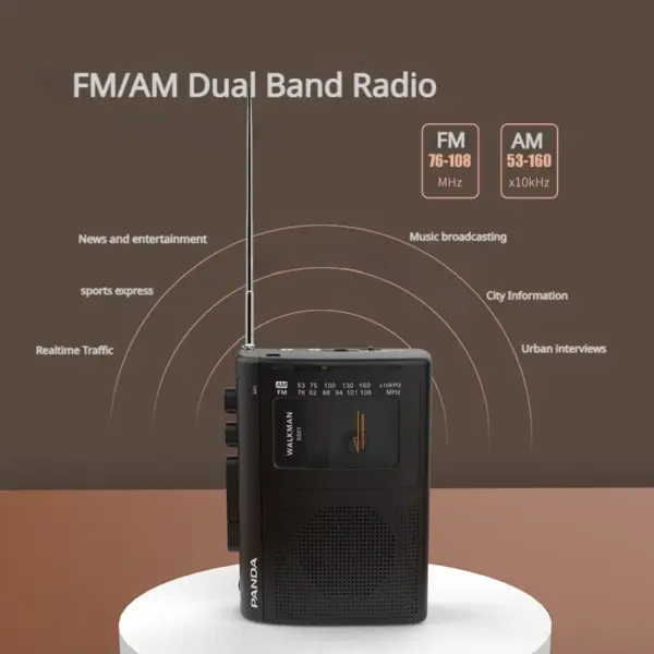 Portable AM/FM Cassette Player Model PA6501 - Image 3