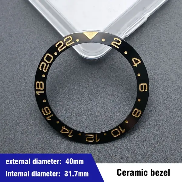 40mm Blue-Green Ceramic Aluminum Bezel Insert for Dive Watch - Image 31