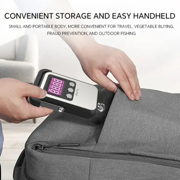 60kg Digital Hanging Luggage Scale with LCD Display - Image 6