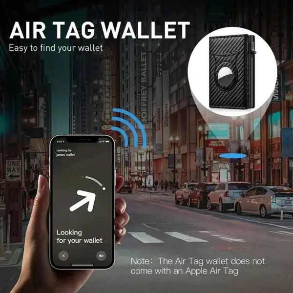 Customized Carbon Fiber RFID Card Wallet for Men - Image 5