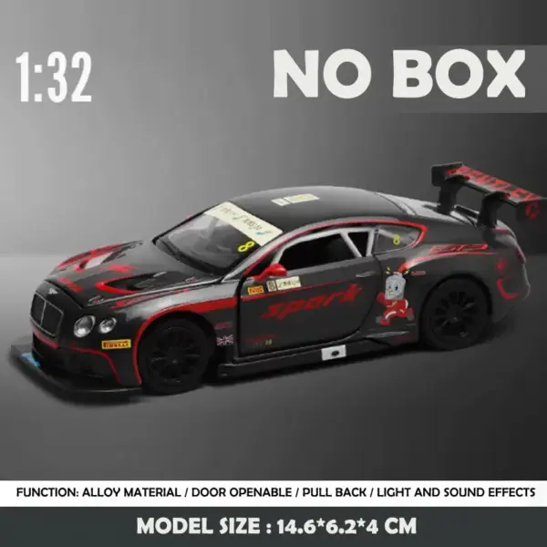 Diecast 1/32 Continental GT3 Car Model Gift - Image 7