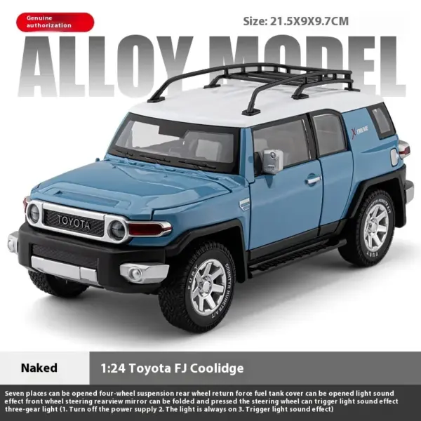 1:24 Toyota FJ Cruiser Diecast Model Car - Image 8