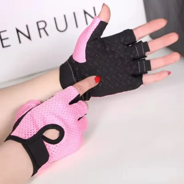 Breathable Women's Cycling Half Finger Gloves - Image 7