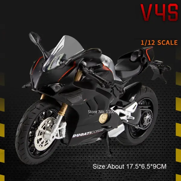 V4S 1199 1:12 Diecast Motorcycle Model - Image 9