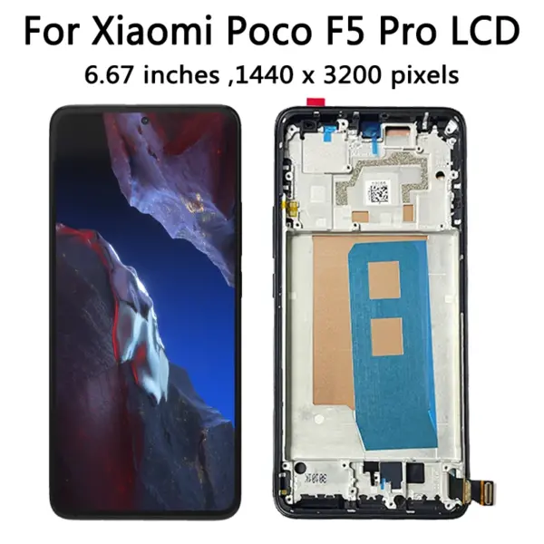 6.67” AMOLED LCD for Xiaomi Poco F5 Pro - Image 3