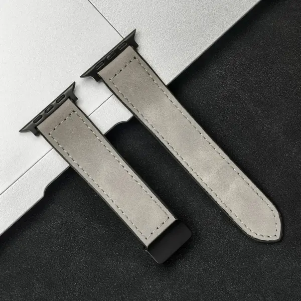 Silicone Leather Strap for Apple Watch 44mm/49mm - Image 14