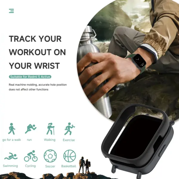 Carbon Fiber Protective Case for Redmi Watch 5 Lite - Image 3