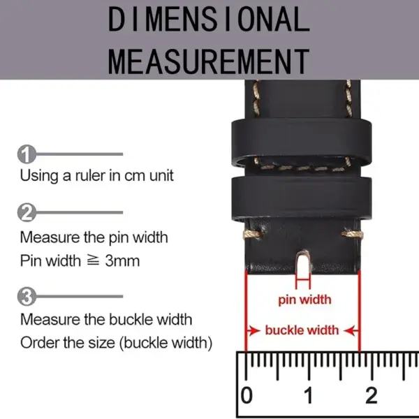 Stainless Steel Watch Buckle for Leather Straps - Image 4