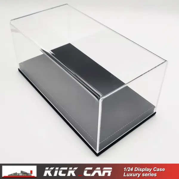 1/24 Model Car Display Case with Leather Base - Image 8