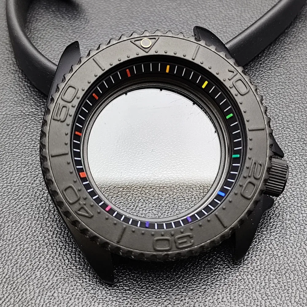 42mm Black Matte Watch Case for NH35 Movement 101 42mm Black Matte Watch Case for NH35 Movement - Image 101