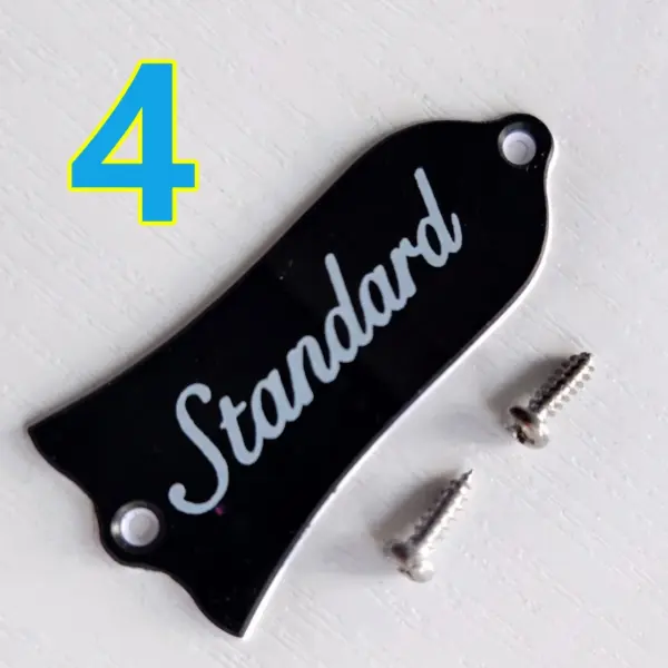Black 2-Ply Guitar Truss Rod Cover for LP & SG - Image 18