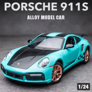 1:24 Porsche 911 Turbo S Diecast Model Toy 10 S9cb1aa7287134fd781bed8796ae5d870r