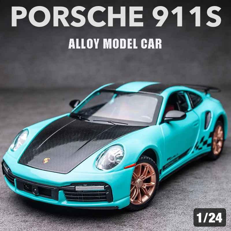 1:24 Porsche 911 Turbo S Diecast Model Toy 4 1:24 Porsche 911 Turbo S Diecast Model Toy - Image 4