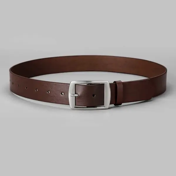 Luxury PU Leather Men’s Belt with Metal Pin Buckle - Image 4