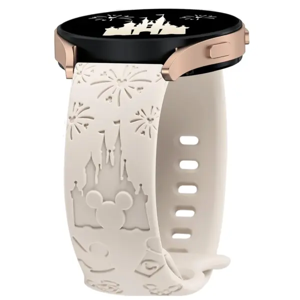 20mm Castle Engraved Silicone Strap for Galaxy Watch - Image 12