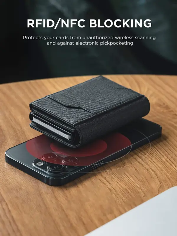 Pop Up Card Wallet RFID Blocking Short Men’s Wallet - Image 4