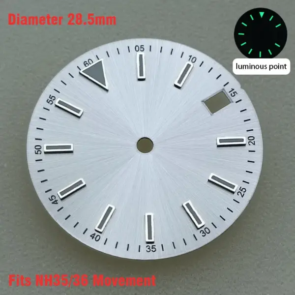 28.5mm Luminous Watch Dial for NH35/NH36/8215/2836 - Image 17