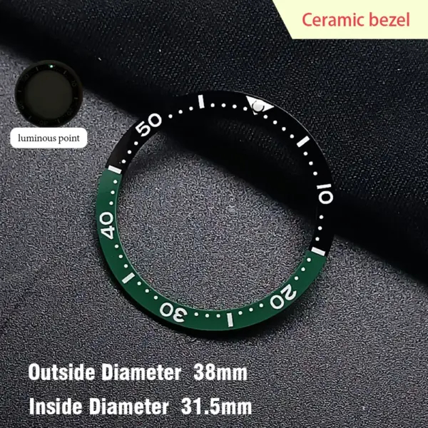 38mm Ceramic Watch Bezel Insert for Dwayne Campbell Model - Image 8