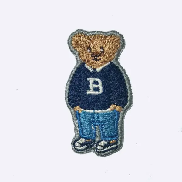 Cute Bear Embroidered Iron-On Patch for Clothing - Image 10
