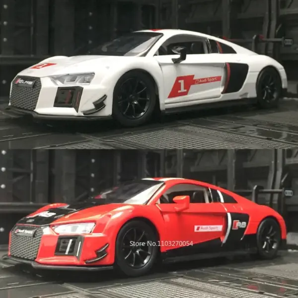 1/24 Audi R8 LMS Diecast Car Model with Sound - Image 6